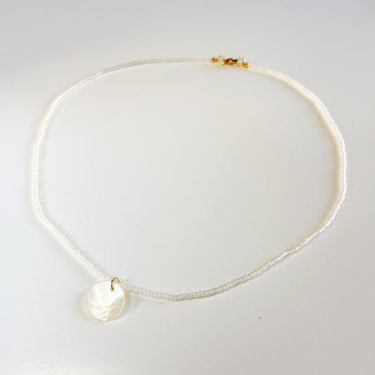 White Moon Necklace