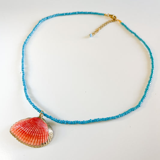 Coral Seashell Necklace