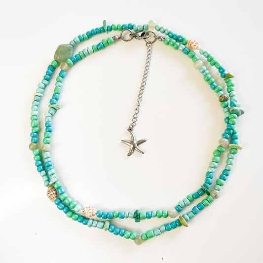 Aqua Green Body Chain