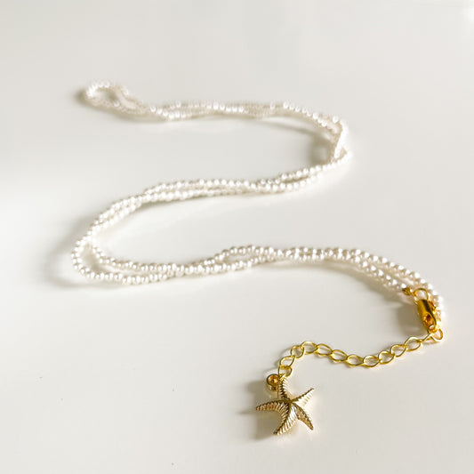 White Pearl Body Chain